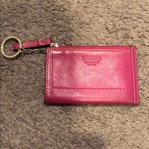 Petite Pink Coach Wallet